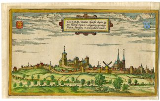 Antique Print-KLEVE-SCHWANENBURG CASTLE-GERMANY-Hogenberg-Braun-1575