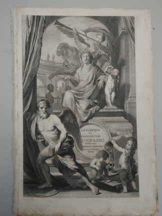 Antique Print-TITLE-PAGE-ANATOMY-FRONTISPIECE-de Lairesse-Bidloo-1728