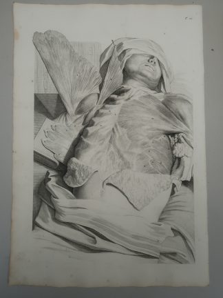 Antique Print-T.20.-CHEST-MUSCLES-RIBS-THORAX-ANATOMY-de Lairesse-Bidloo-1728
