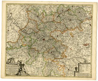 Antique Map-FRANCE-L'ISLE DE FRANCE-PROVINCES-PARIS-de Wit-1690