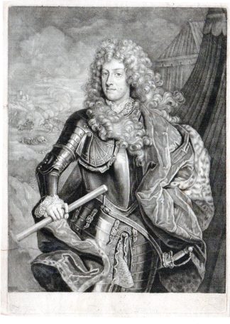 Antique Master Print-MAX EMMANUEL-PORTRAIT-ELECTOR-DUTCH STADTHOLDER-Schenk-1700