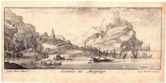 Antique Print-ANTALYA-TURKEY-CITY-MEDITERRANEAN SEA-Vorsterman-Peeters-1680