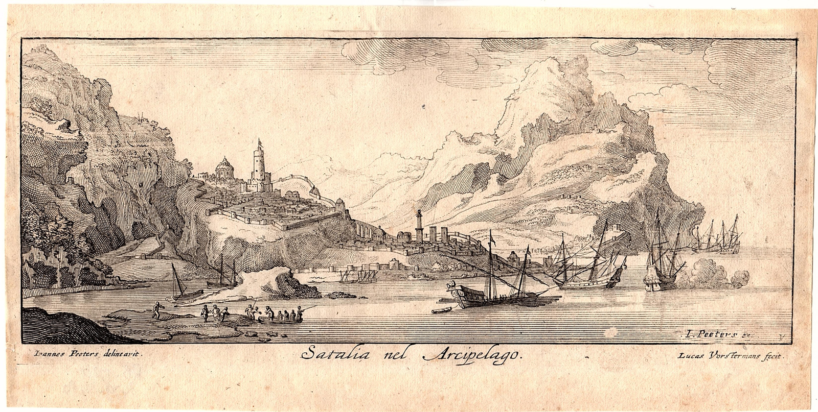RB 3479 416x210 Antique Print-ANTALYA-TURKEY-CITY-MEDITERRANEAN SEA-Vorsterman-Peeters-1680