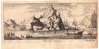 Antique Print-PENON DE VELEZ-GOMERA-SPAIN-ISLAND-SEA-Vorsterman-Peeters-1680
