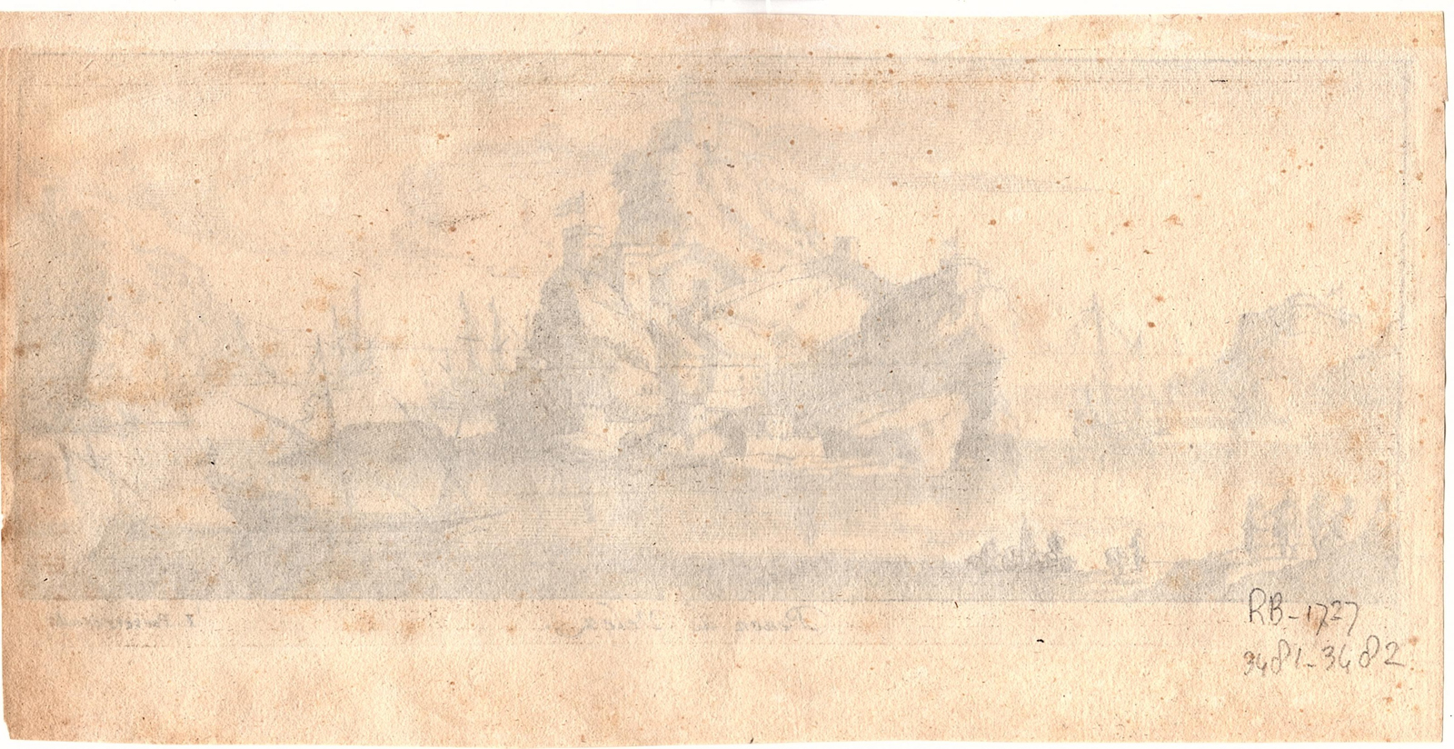 , Antique Print-PENON DE VELEZ-GOMERA-SPAIN-ISLAND-SEA-Vorsterman-Peeters-1680, Pictura Antique Prints