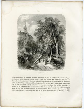 Antique Print-KLEVE-SCHWANENBURG CASTLE-GERMANY-Weigand-Weber-c.1880