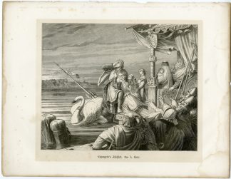 Antique Print-LOHENGRIN-WAGNER-OPERA-GERMANY-Baur-c.1880