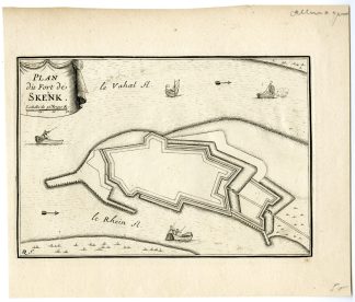 Antique Map-SCHENKENSCHANZ-SCHENKENSCHANS-GERMANY-de Fer-c.1690