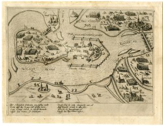 Antique Print-SCHENKENSCHANZ-SIEGE-FORTRESS-GERMANY-Hogenberg-c.1600
