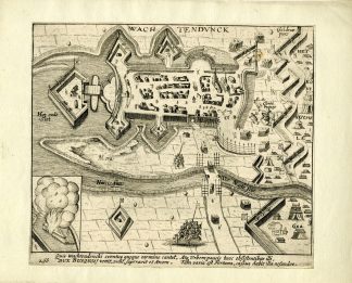 Antique Print-WACHTENDONK-SIEGE-WAR-GERMANY-Baudartius-1616