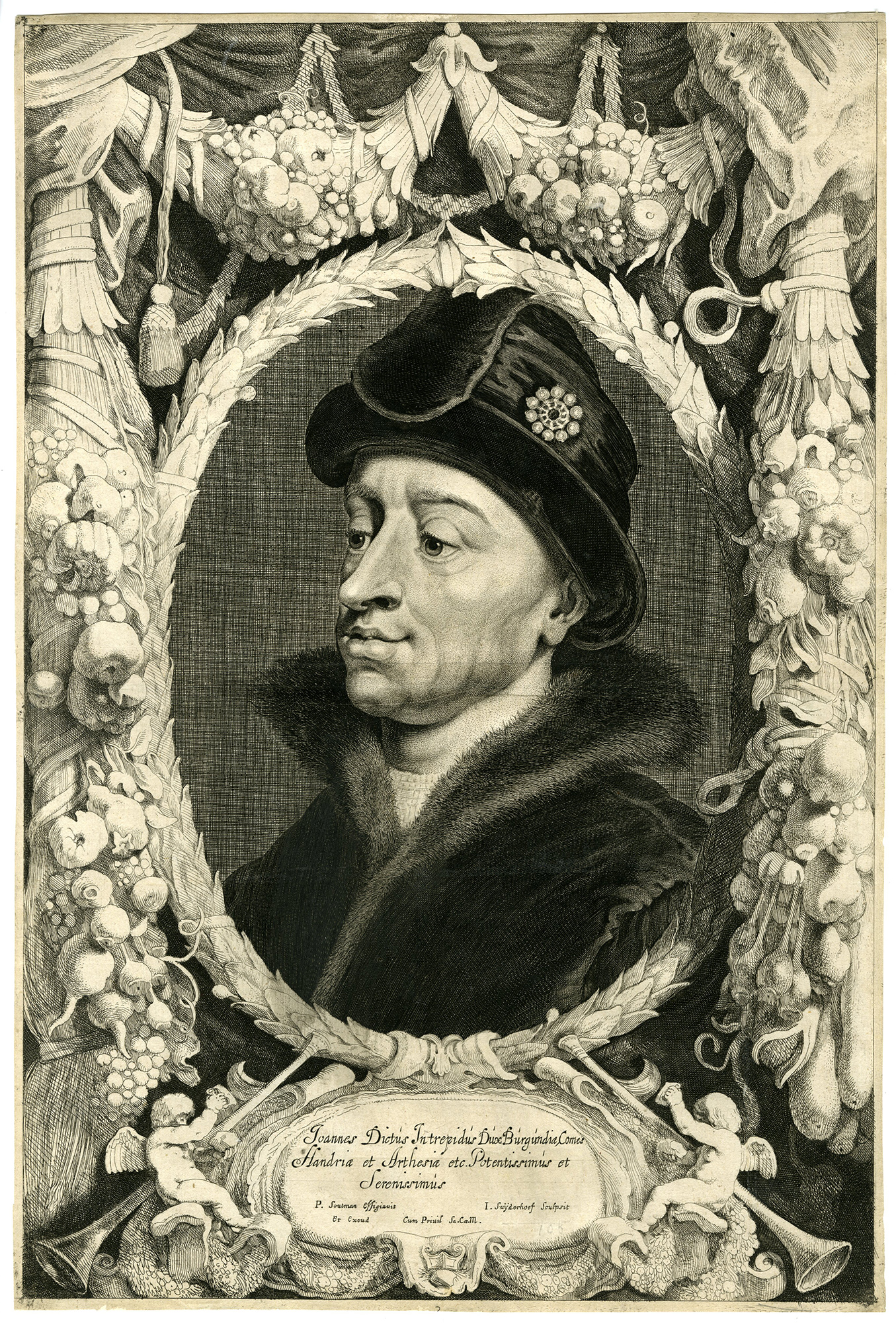, Antique Master Print-JOHN-THE-FEARLESS-DUKE-BURGUNDY-Suyderhoef-c.1625-1650, Pictura Antique Prints