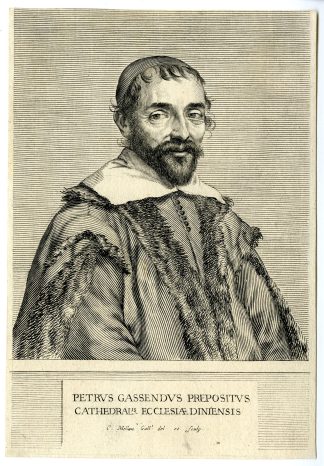 Antique Master Print-PIERRE-GASSENDI-GASSENDUS-PORTRAIT-Mellan-c.1637?1638