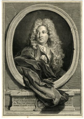 Rare-Antique Master Print-PORTRAIT-GERARD-EDELINCK-Edelinck-c.1707