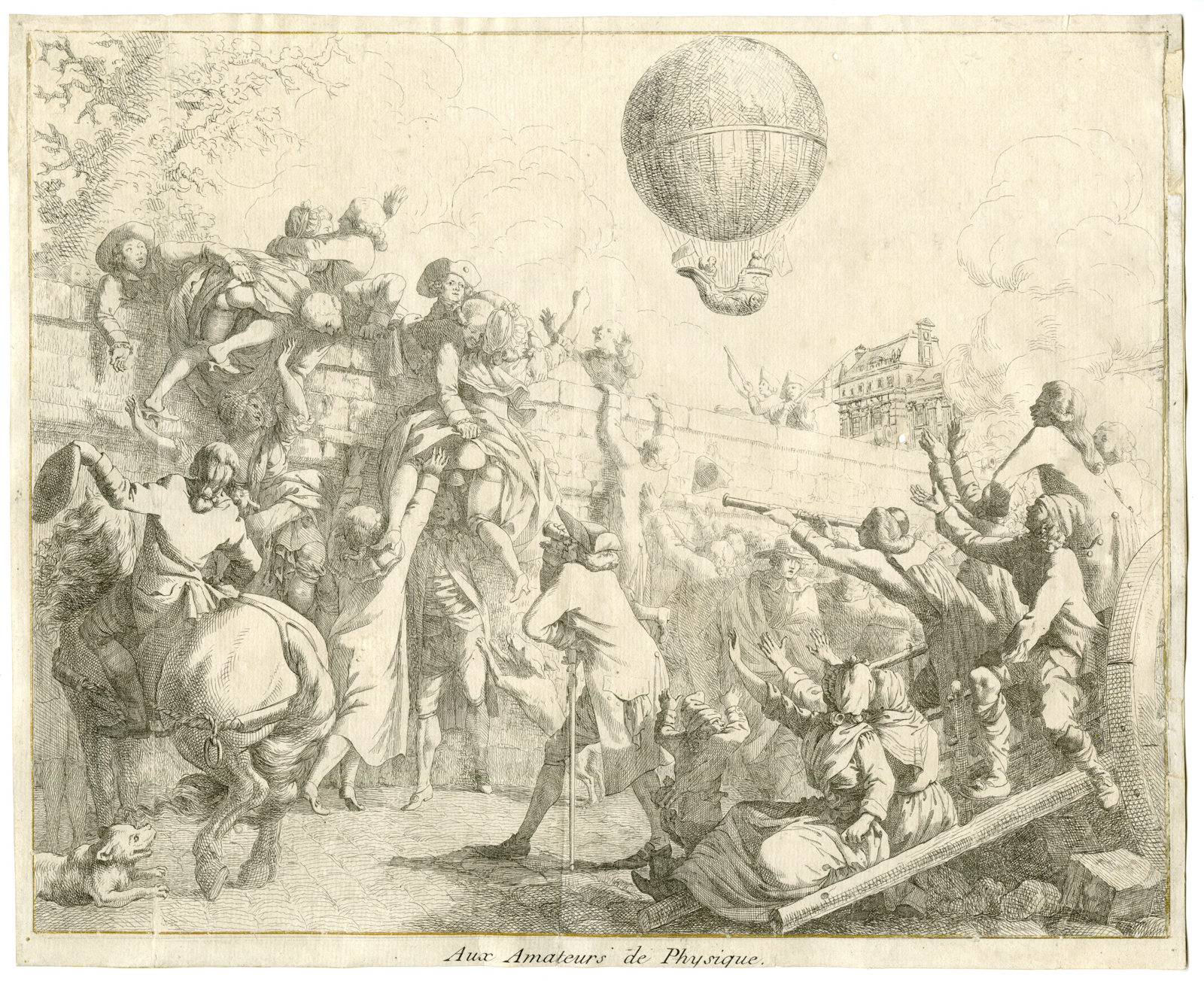 Pictura 09850 416x339 Rare-Antique Master Print-BALLOON FLIGHT CHARLES-ROBERT-SATIRE-Friese-ca. 1783