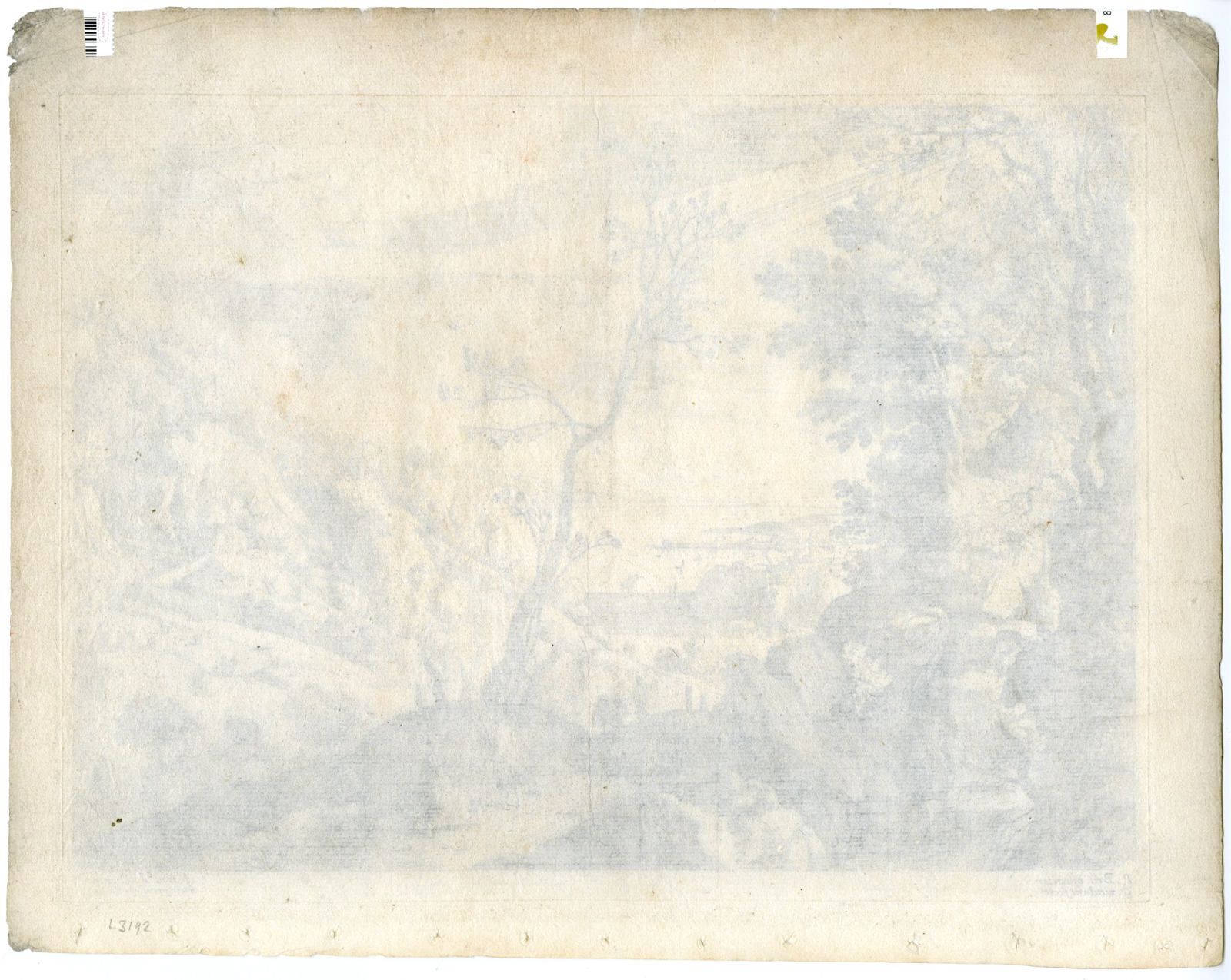 , Antique Master Print-JUDAH-TAMAR-ITALIAN LANDSCAPE-van Nieulandt-Bril-c.1610, Pictura Antique Prints