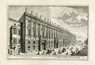 Antique Master Print-PRINCE-EUGENE SAVOYE-PALACE-VIENNA-Corvinus-Kleiner-1725