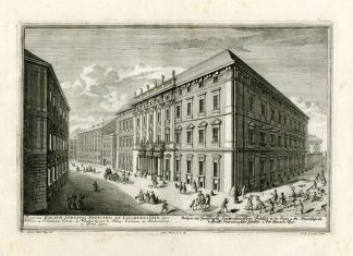 Antique Master Print-LIECHTENSTEIN-PALACE-VIENNA-Corvinus-Kleiner-1725