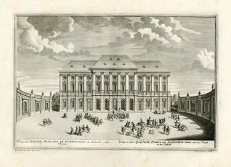 Antique Master Print-LIECHTENSTEIN-GARDEN PALACE-VIENNA-Corvinus-Kleiner-1725