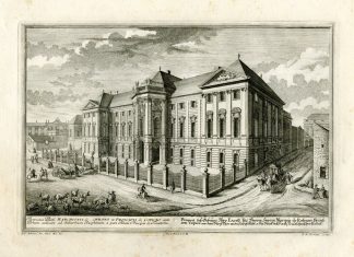 Antique Master Print-PALACE-AUERSPERG-ROFRANO-VIENNA-Corvinus-Kleiner-1725