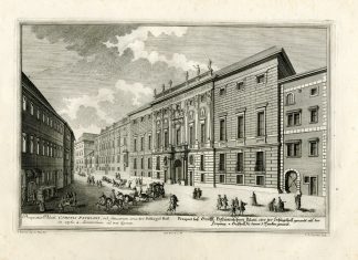 Antique Master Print-PALACE-BATTHYANY-VIENNA-Corvinus-Kleiner-1725