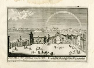Antique Master Print-REITSCHULE-GARTEN-AUERSPERG-VIENNA-Heumann-Kleiner-1725