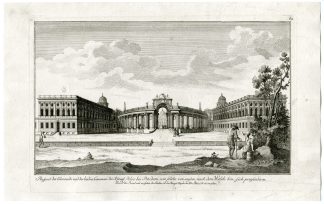 Antique Master Print-POTSDAM-COLONNADE-ROYAL-PALACE-Schleuen-c.1769