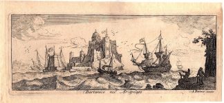 Antique Print-BARTANICO-DARDANELLE-TURKEY-CASTLE-ISLAND-SEA-Vorsterman-1680