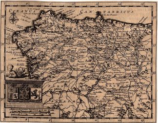 Antique Print-SPAIN-ASTURIA-PROVINCE-CASTILIA-GALLICIA-van der Aa-1710