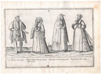 Antique Master Print-COSTUMES-CLEVES-GERMANY-PROFESSIONS-de Bruyn -1580