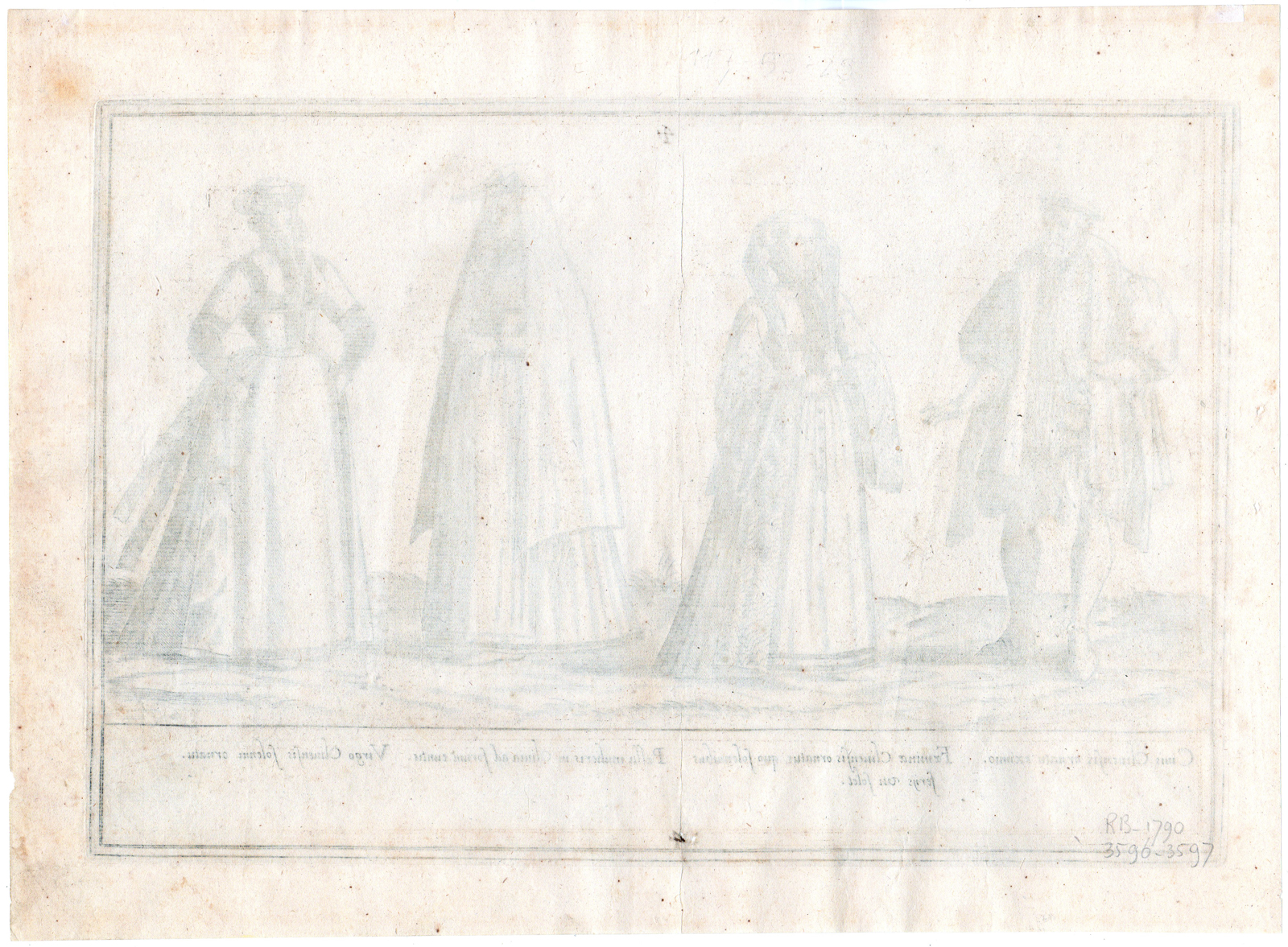 , Antique Master Print-COSTUMES-CLEVES-GERMANY-PROFESSIONS-de Bruyn -1580, Pictura Antique Prints