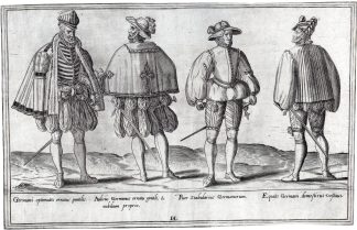Antique Master Print-COSTUMES-GERMANY-RENAISSANCE-PROFESSIONS-de Bruyn -1580