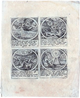 Antique Print-SAINT JOHN-PADMOS-REVELATION-BIBLE-RELIGION-Collaert-1750