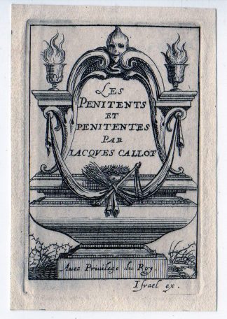 Antique Print-FRONTISPIECE-PENITENTS-FLAMES-Bosse-1632