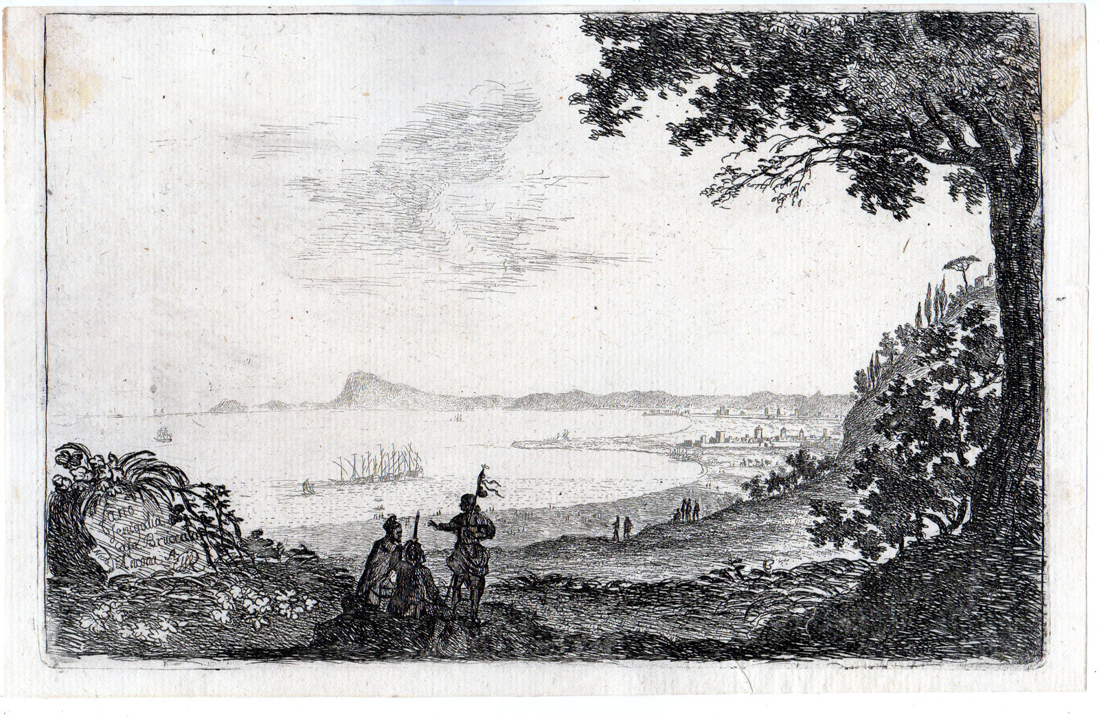 , Rare-Antique Master Print-ITALY-SENIGALLIA-ANCONA-ADRIATIC COAST-Nicole -1750, Pictura Antique Prints
