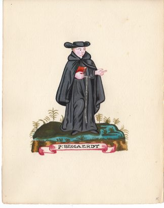 Antique Drawing-RELIGIOUS ORDER-BERNAERDT-NUN-Anonymous-c.1920