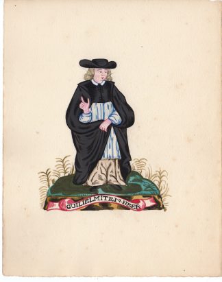 Antique Drawing-RELIGIOUS ORDER-WILHELMIETEN-NUN-Anonymous-c.1920