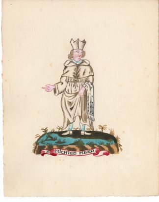 Antique Drawing-RELIGIOUS ORDER-MICHIES HEER-MONK-Anonymous-c.1920