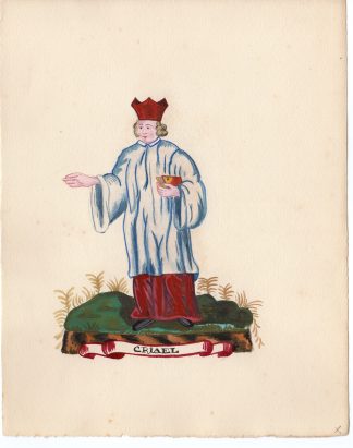 Antique Drawing-RELIGIOUS ORDER-CRIAEL-MONK-Anonymous-c.1920