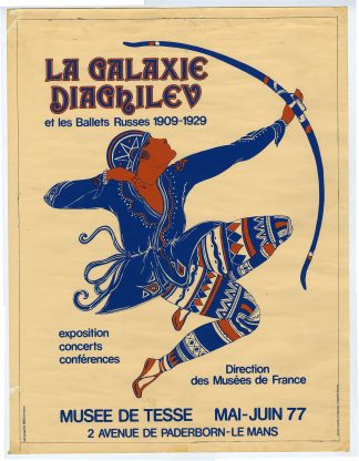 Antique Print-DIAGHILEV-BALLETS-RUSSES-POSTER-EXHIBITION-BBD-Delgado-1977