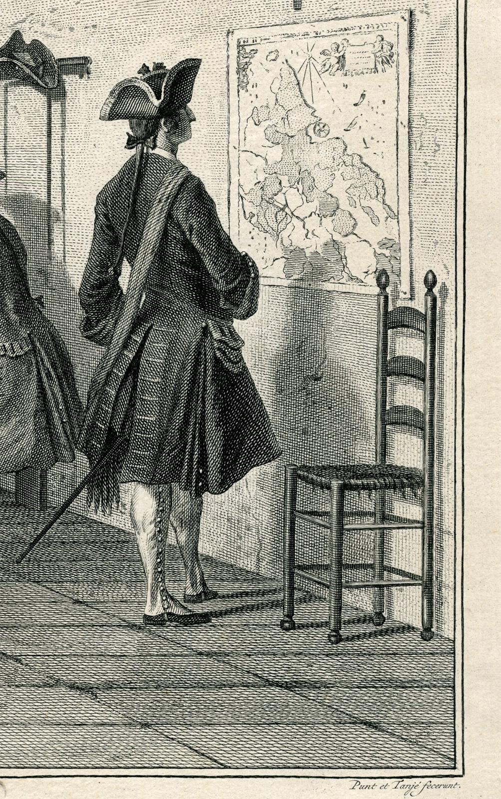 , Antique Master Print-DUTCH-OFFICERS-GUARDROOM-Punt, Tanje-Troost-1754, Pictura Antique Prints