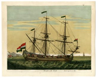 Antique Master Print-DUTCH-FIRE-SHIP-BRANDER-SONDE-SONT-Mortier-1703
