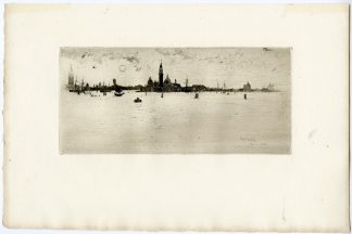 Antique Master Print-VENICE FROM THE SEA-ETCHING-Pennell-1883