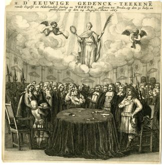 Antique Print-PEACE-OF-BREDA-1667-DUTCH-ENGLISH-WAR-Doornick-1667