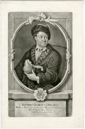 Antique Master Print-PORTRAIT-JOHANN-GEORG-GMELIN-MEZZOTINT-Haid-Majer-1760