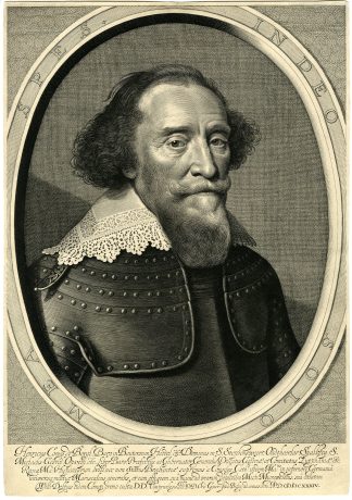 Antique Master Print-PORTRAIT-HENDRIK-GRAAF-VAN-DEN-BERGH-Delff-Mierevelt-1634