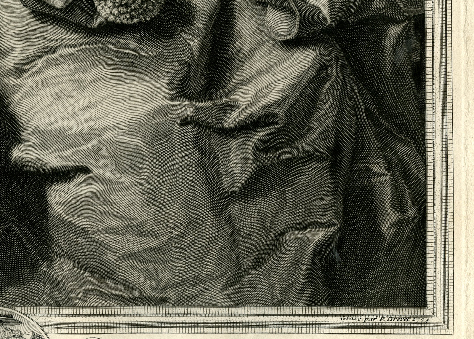 , Antique Master Print-PORTRAIT-CARDINAL-GUILLAUME-DUBOIS-Drevet-Rigaud-1724, Pictura Antique Prints