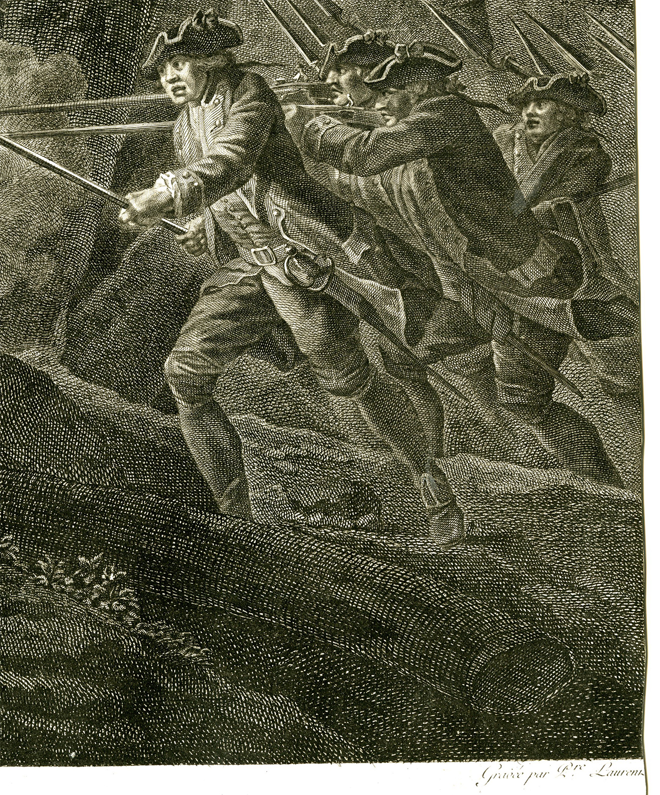 , Antique Master Print-DEATH-CHEVALIER-D ASSAS-CLOSTERCAMP-Laurent-Casanova-c.1777, Pictura Antique Prints