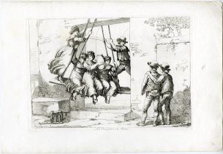Antique Master Print-COUNTRY-SWING-ROMAN-FESTIVITY=PL.11-Pinelli-1809
