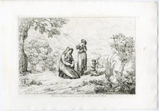 Antique Master Print-CIOCIARA-MOURNING-CROSS-ITALIAN-COSTUME-PL.40-Pinelli-1809