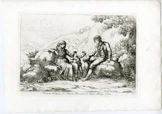Antique Master Print-SCHIAVI-ABRUZZO-COSTUME-CHILD-FAMILY-PL.42-Pinelli-1809